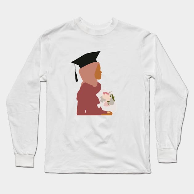 Graduating Girl Long Sleeve T-Shirt by iadesigns